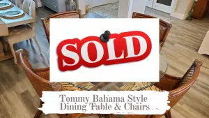 Read more about the article Rattan Tommy Bahama Style Dining Table With 4 Chairs