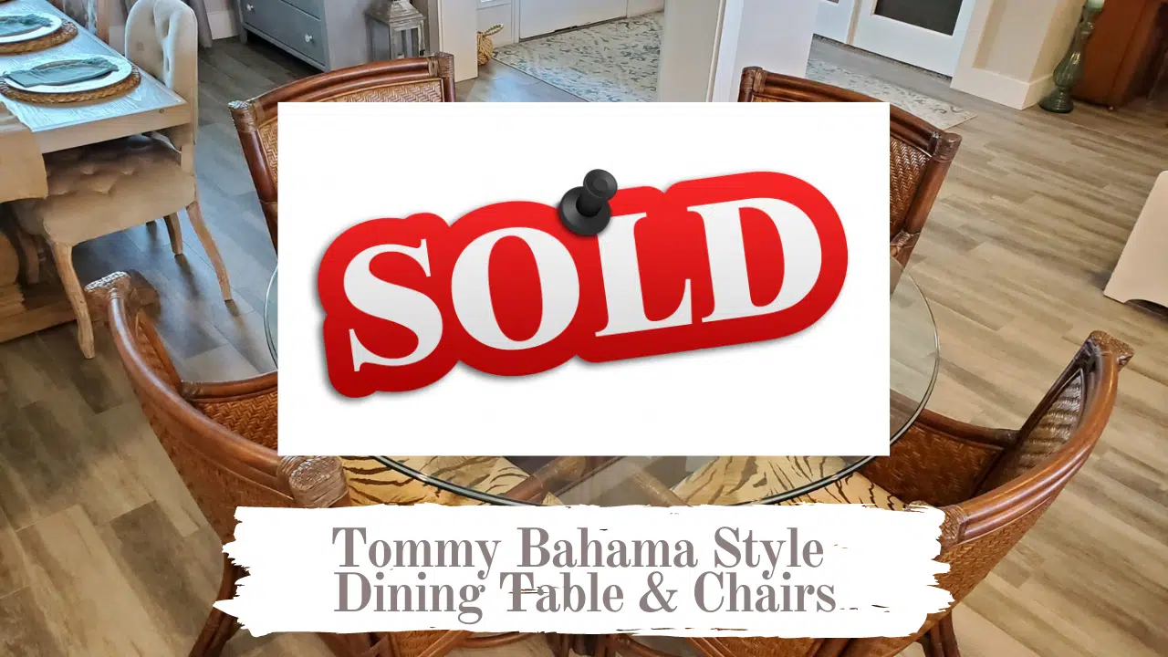 You are currently viewing Rattan Tommy Bahama Style Dining Table With 4 Chairs