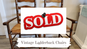 Read more about the article Vintage Ladderback Rush Seat Chairs Set Of 2