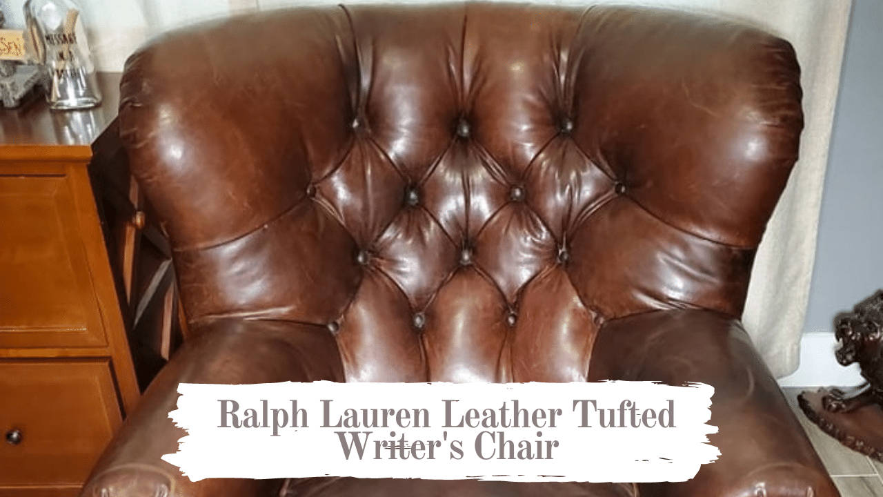 You are currently viewing Ralph Lauren Leather Tufted Writers Chair
