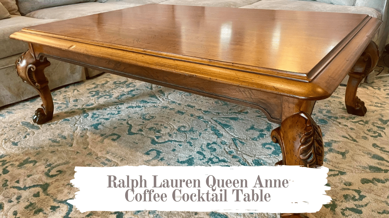 You are currently viewing Ralph Lauren Queen Anne Clawfoot Walnut Cocktail Coffee Table