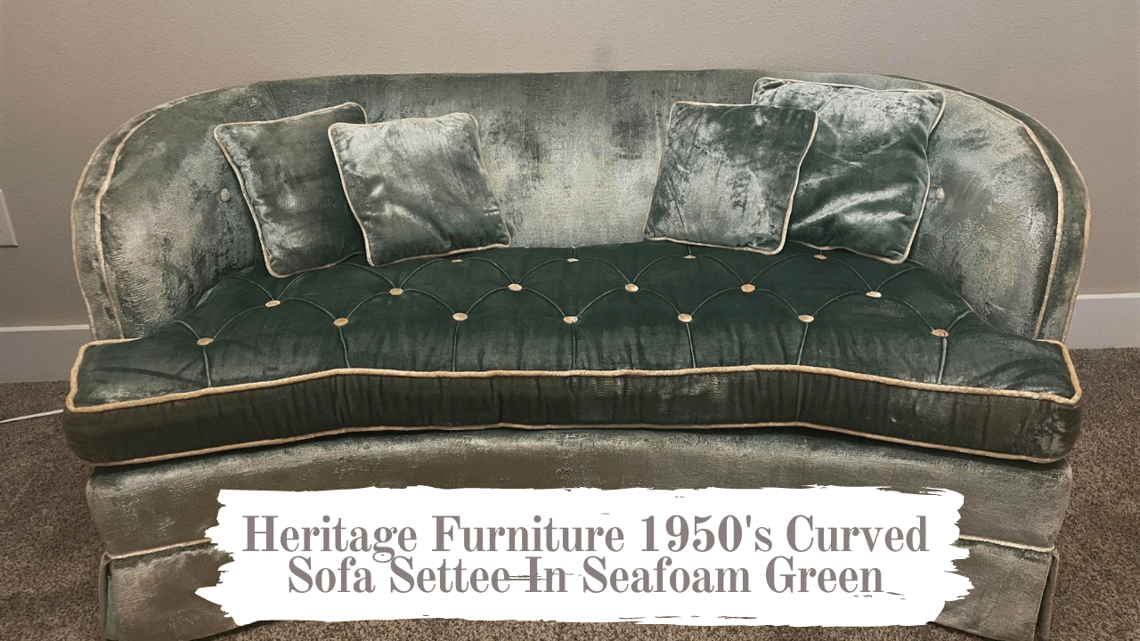 You are currently viewing Vintage 1950’s Heritage Furniture Curved Sofa Settee