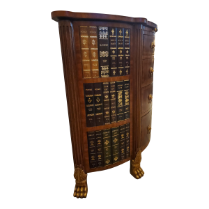 used maitland smith demilune book cabinet for sale image